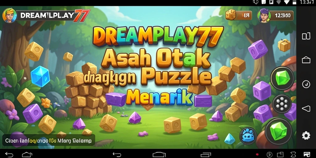 Screenshot gameplay DREAMPLAY77 menampilkan berbagai puzzle menarik.
