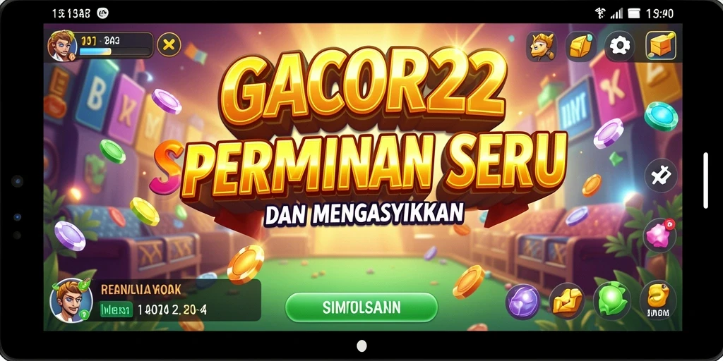 Tampilan gameplay menakjubkan di GACOR22 dengan fitur simulasi yang menarik.