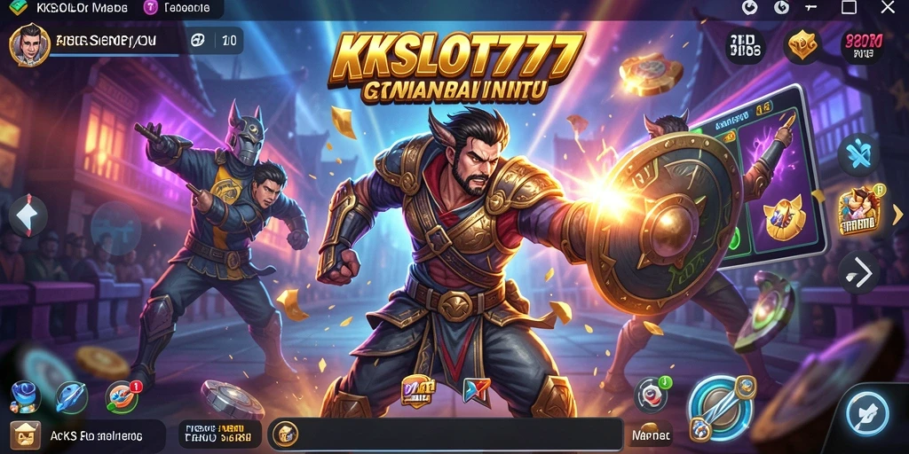 Screenshot dari gameplay KKSLOT777 yang menampilkan aksinya yang seru.