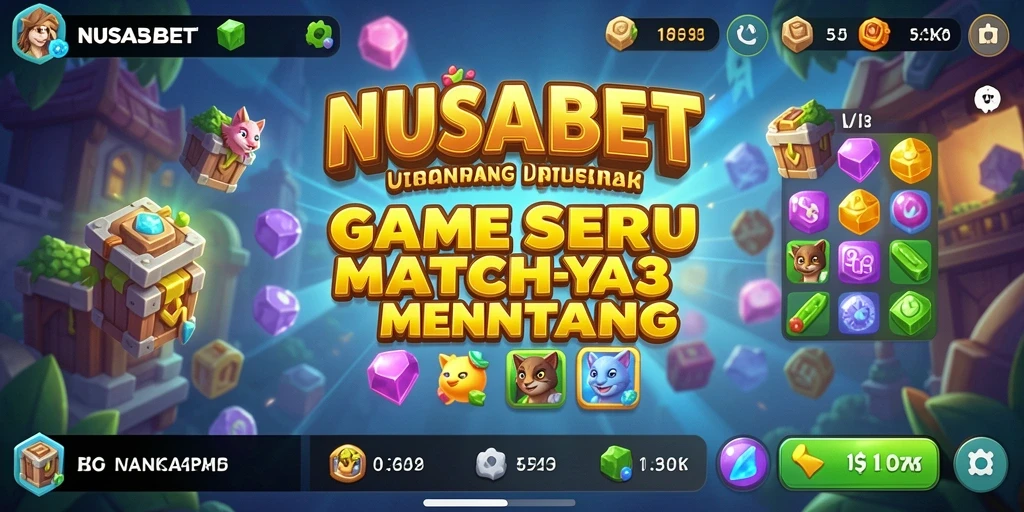 Gameplay seru NUSABET dengan kombinasi warna-warni yang memukau.