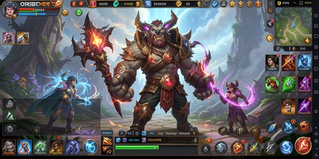 Tampilan gameplay ORIBET yang menakjubkan dalam dunia MMORPG.