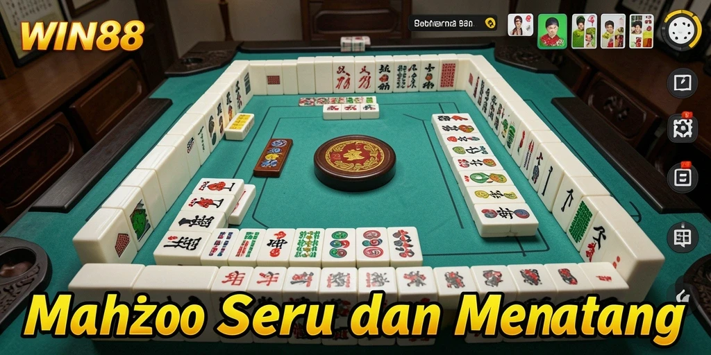 Tampilan gameplay Mahjong yang menarik dan menantang di WIN88.